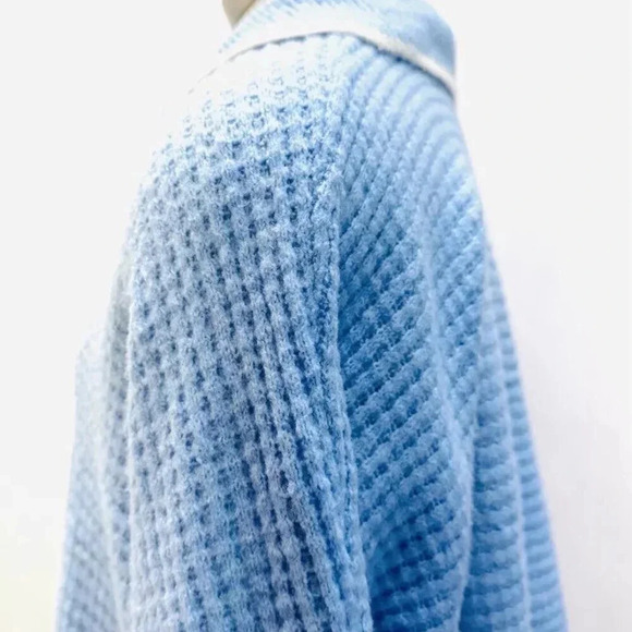 NWT SO GOODS FOR LIFE Juniors Long Sleeve Vneck Collar Pullover Blue Sweater XXL - Picture 4 of 12